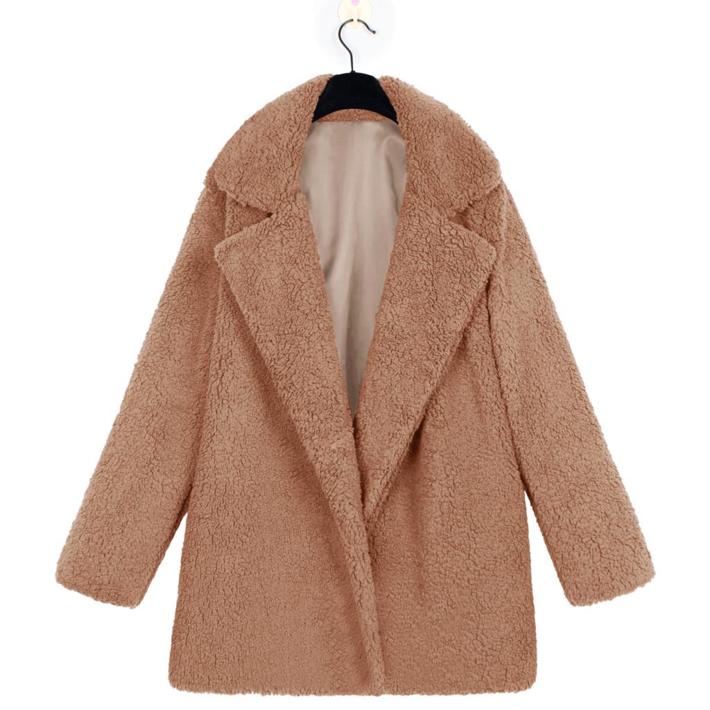 Fleece Faux Fur Coat