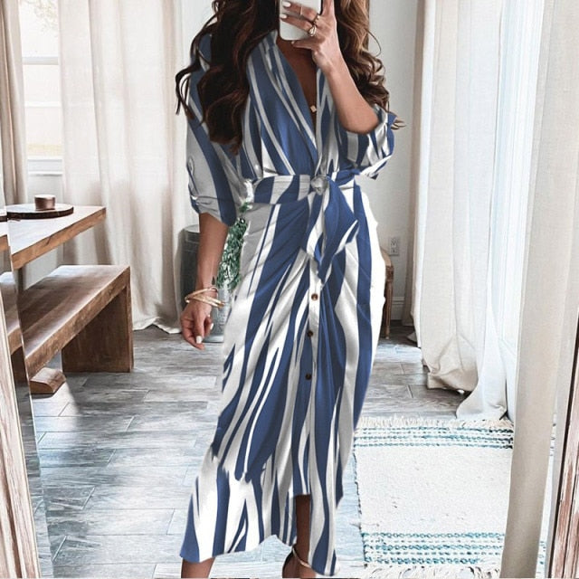 Ruched Bandage Shirt Dress