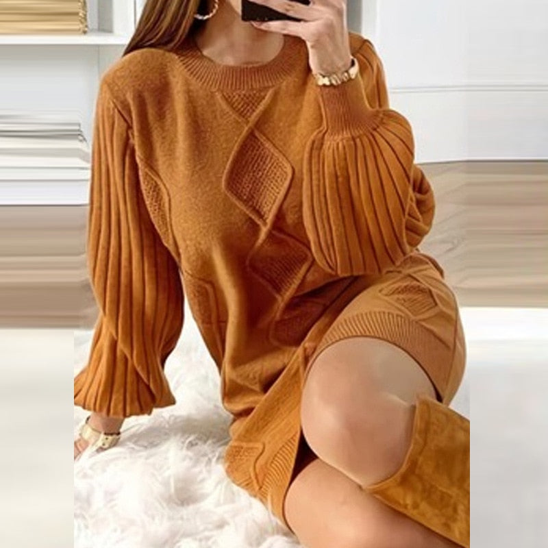 Oversized Turtleneck Long Sweater