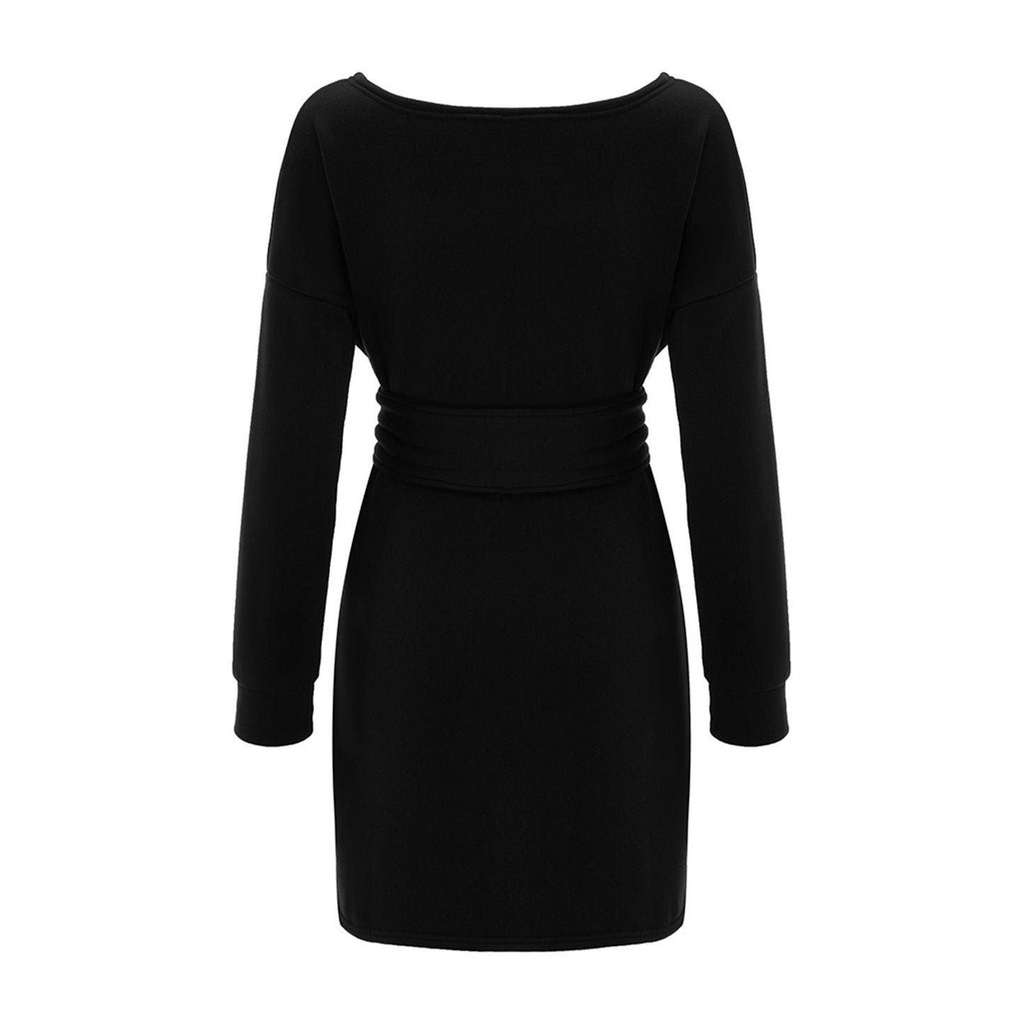 Cold Shoulder Fleece Dress