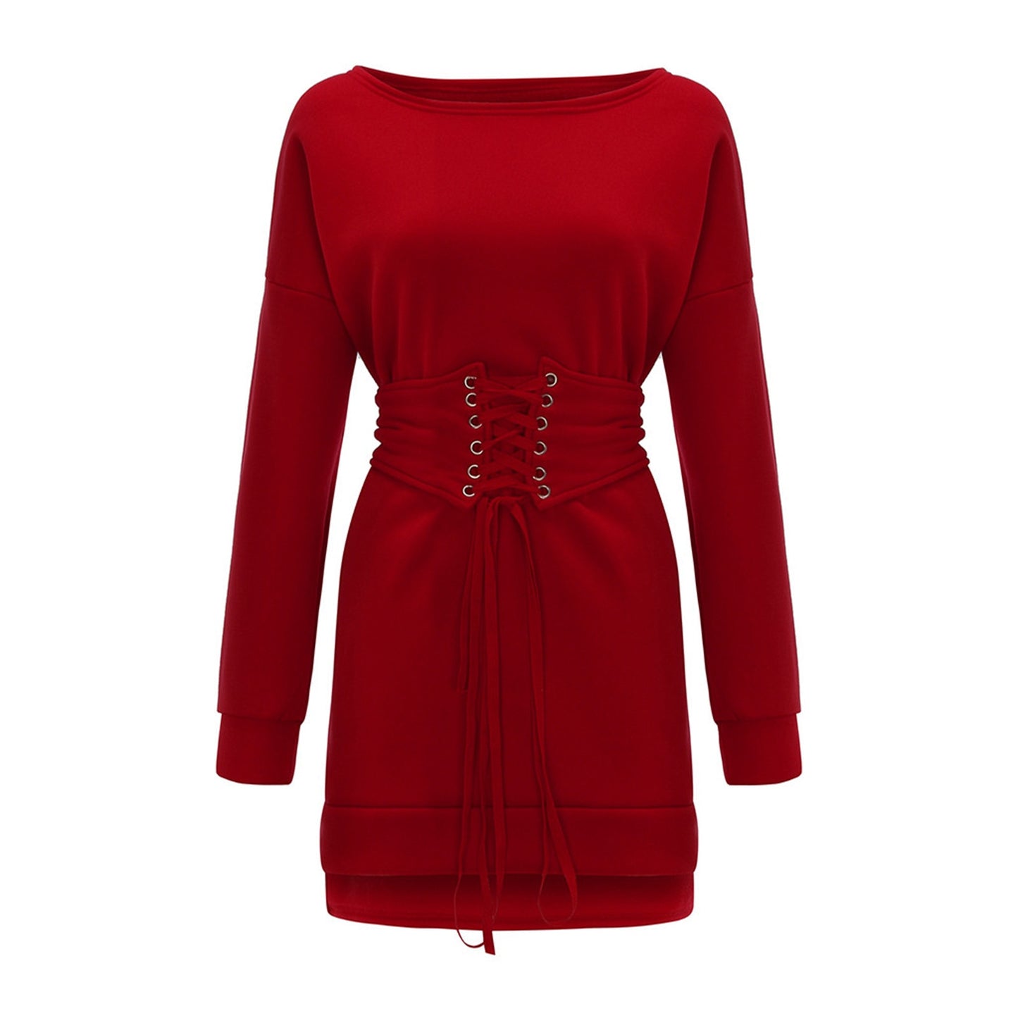 Cold Shoulder Fleece Dress