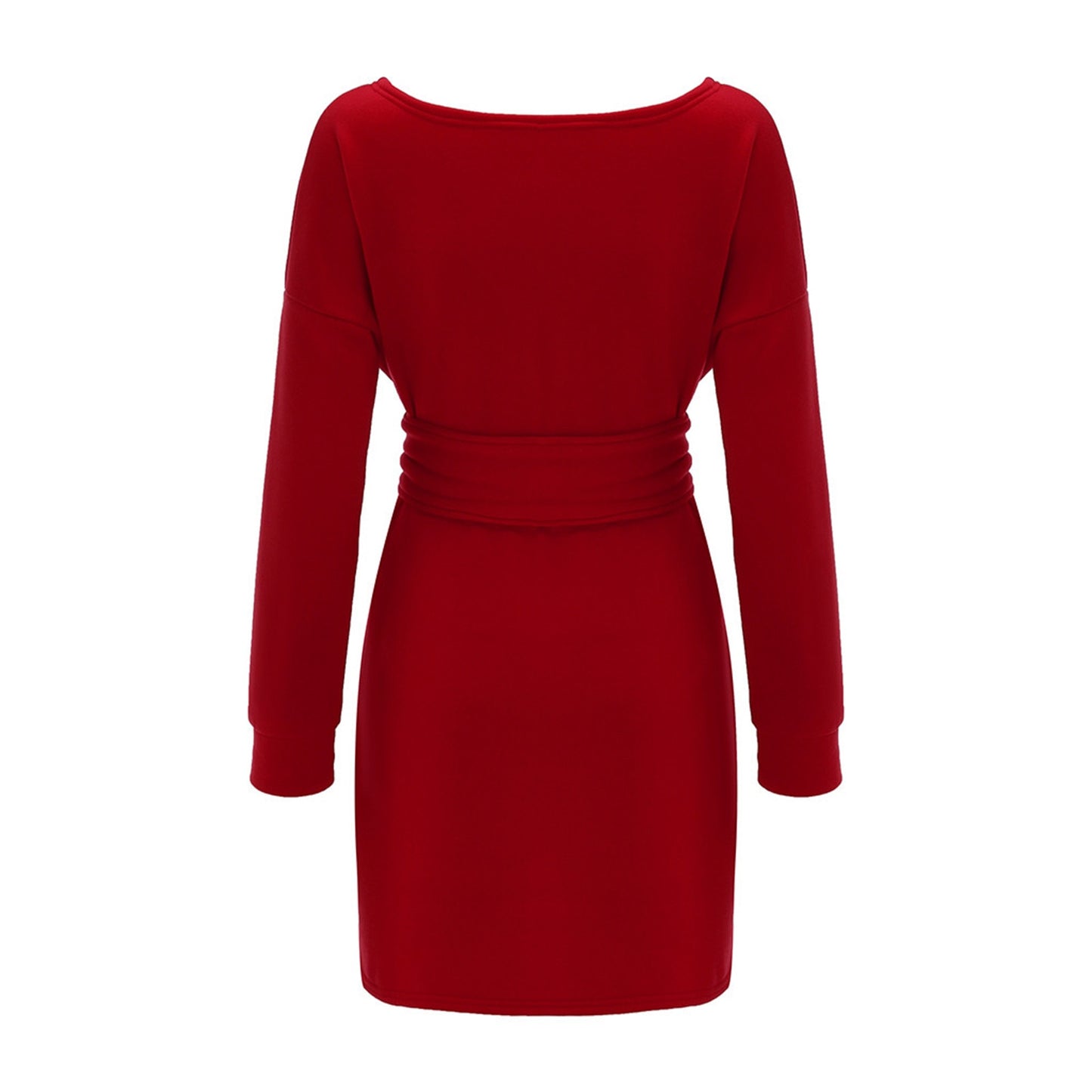 Cold Shoulder Fleece Dress